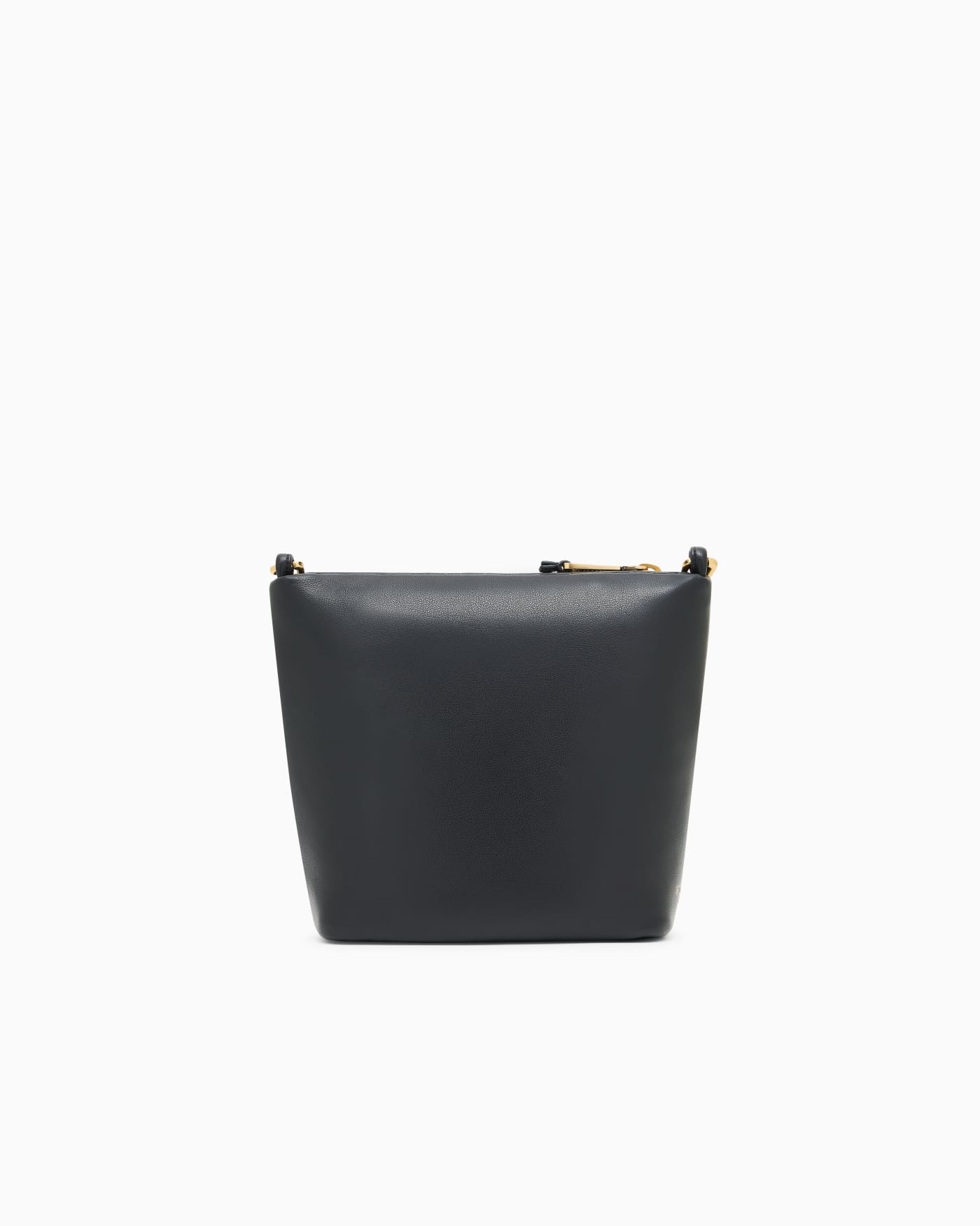 Leather small hobo bag with chain