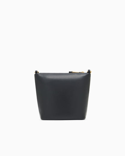Leather small hobo bag with chain