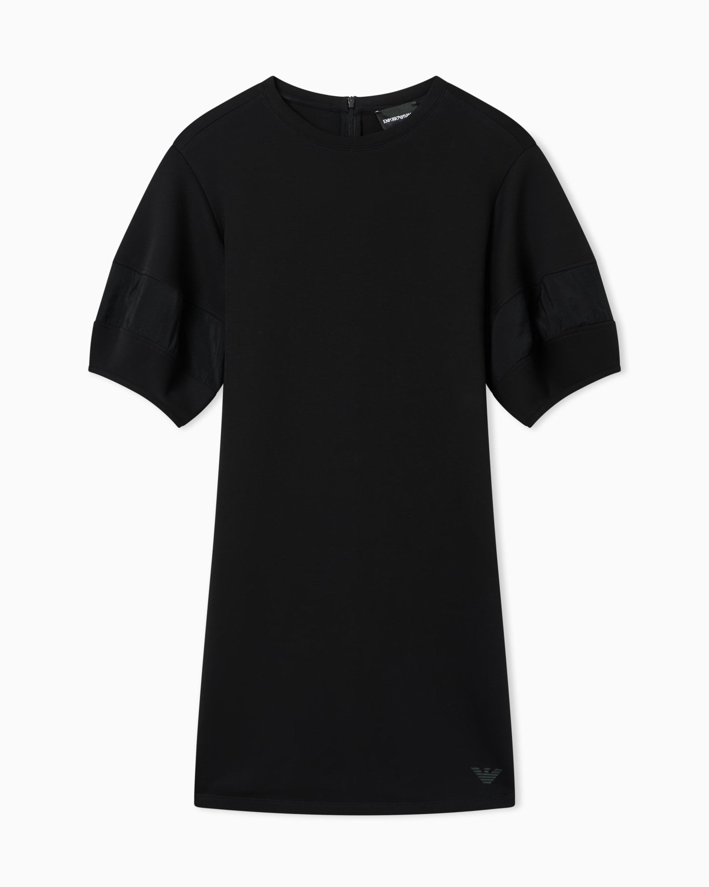 Stretch double jersey dress with rayon insert