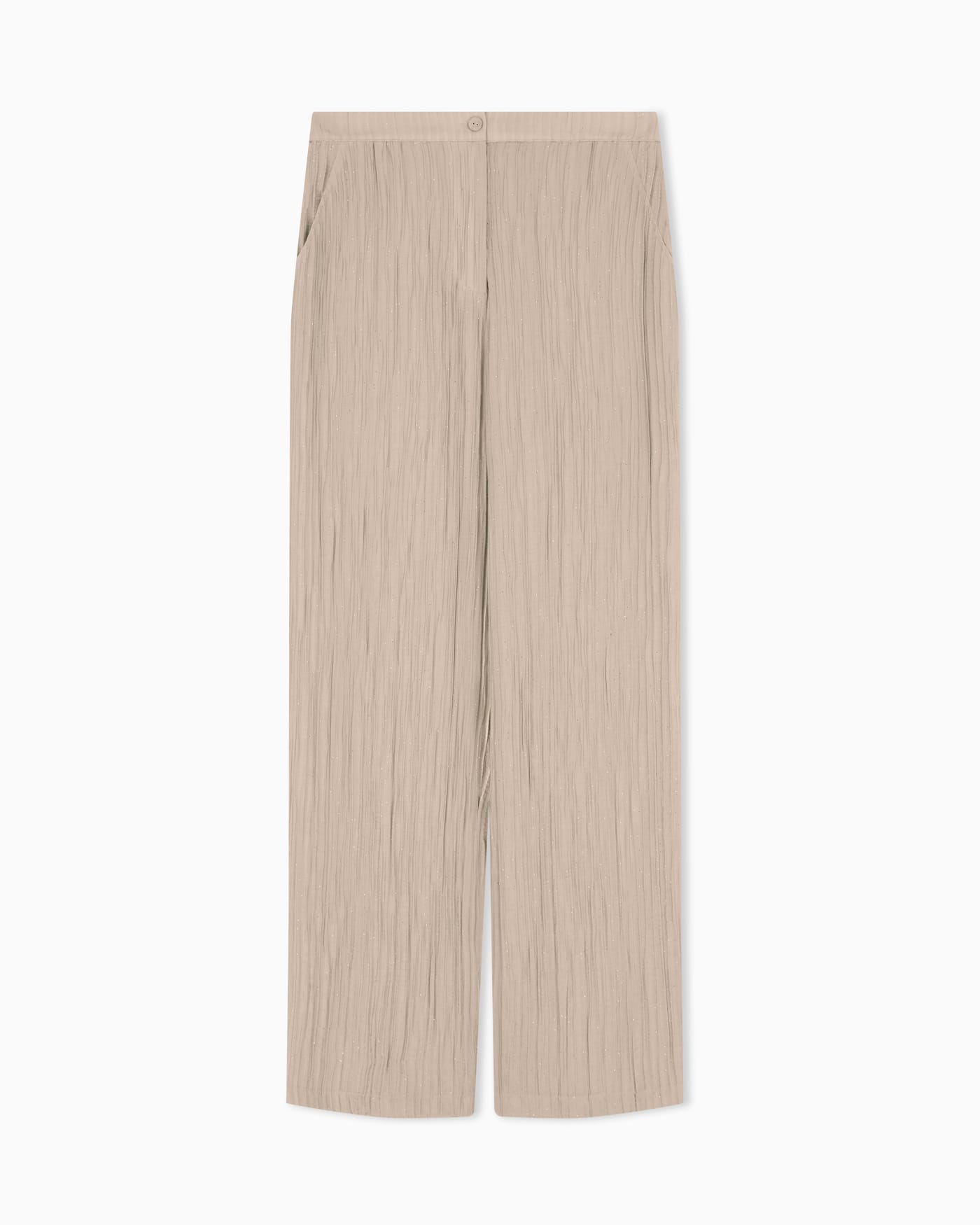 Sparkling, pleated crepon trousers