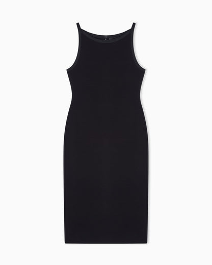 Ottoman jersey sheath dress
