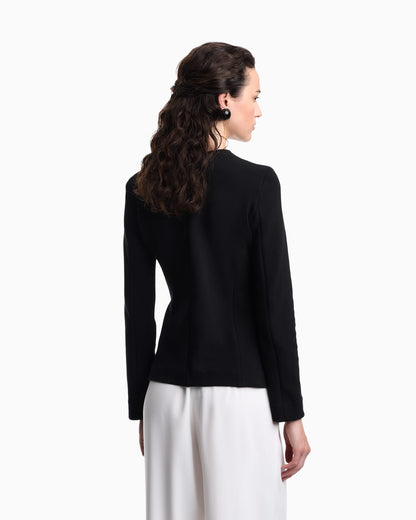 Ottoman jersey jacket