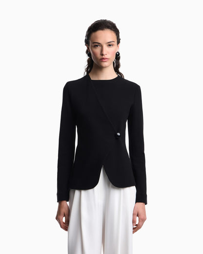 Ottoman jersey jacket