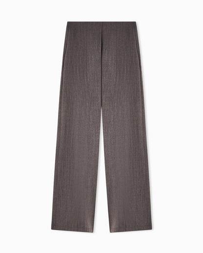 Light wool trousers with side crease
