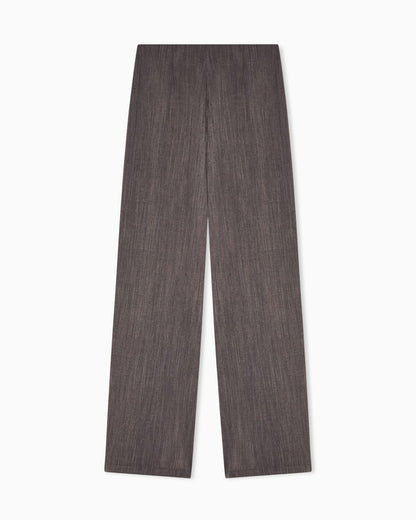Light wool trousers with side crease