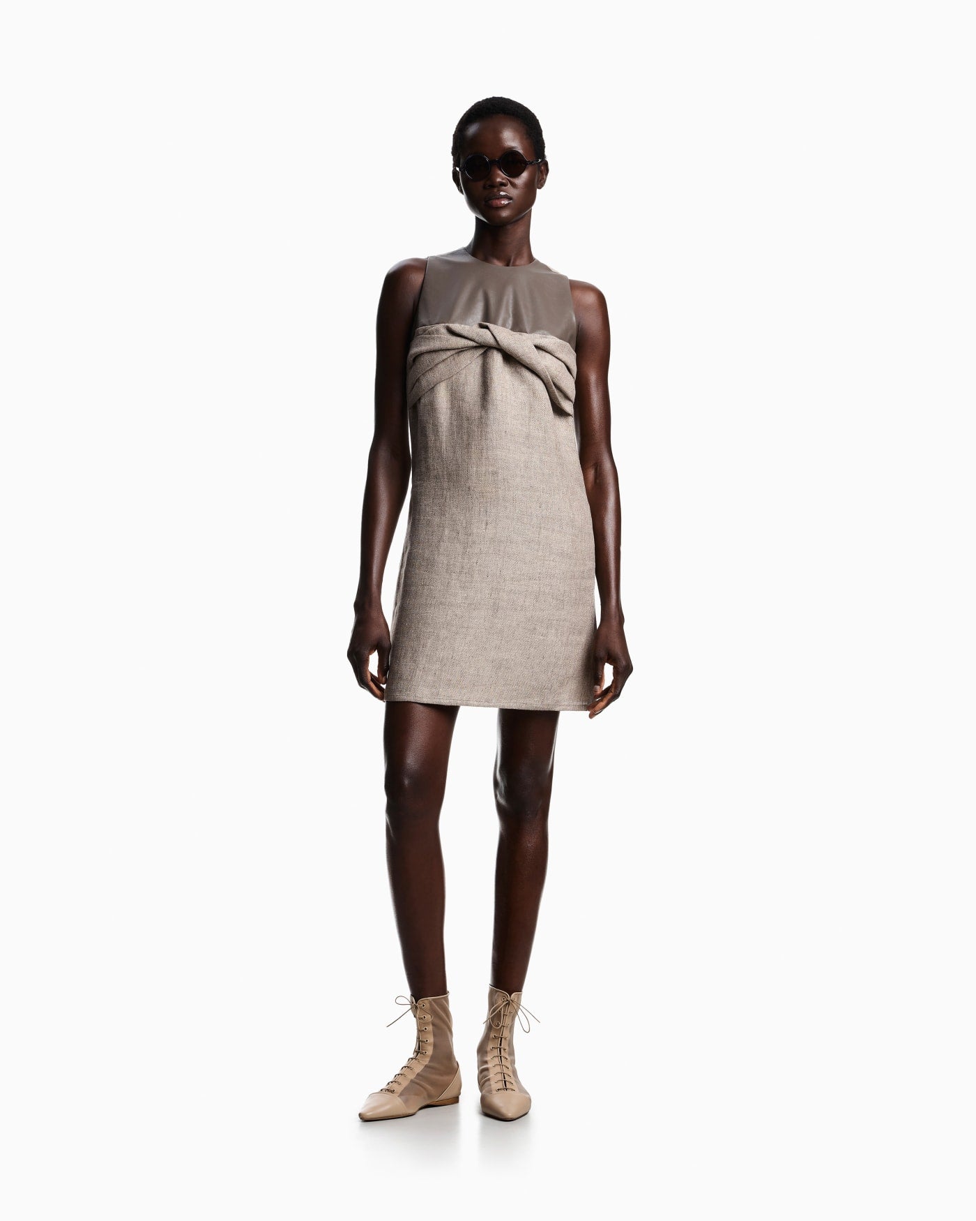Heavy linen canvas dress