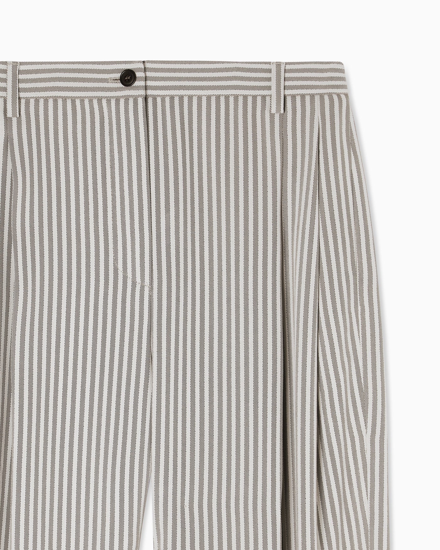 Icon striped fluid crêpe darted trousers
