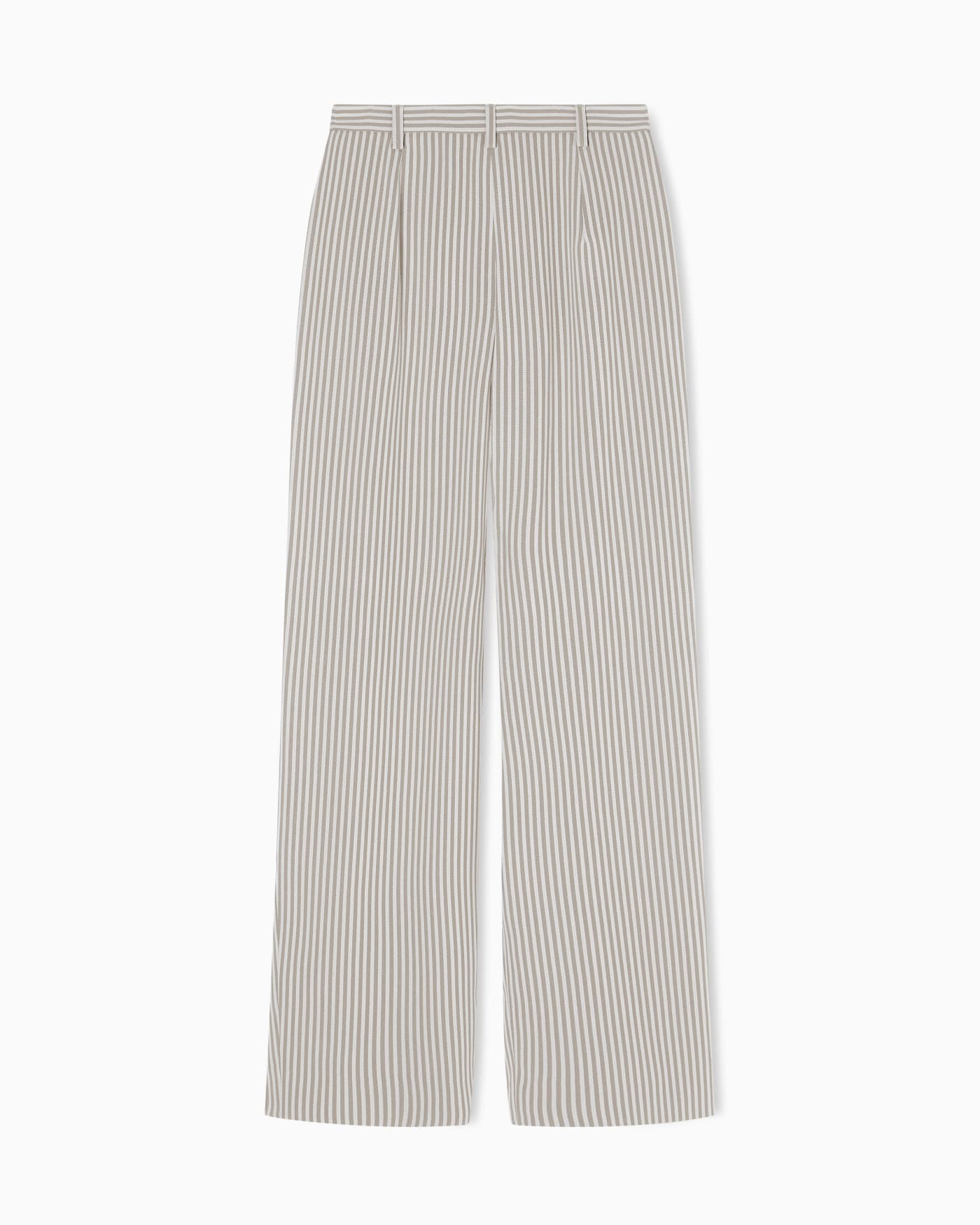 Icon striped fluid crêpe darted trousers