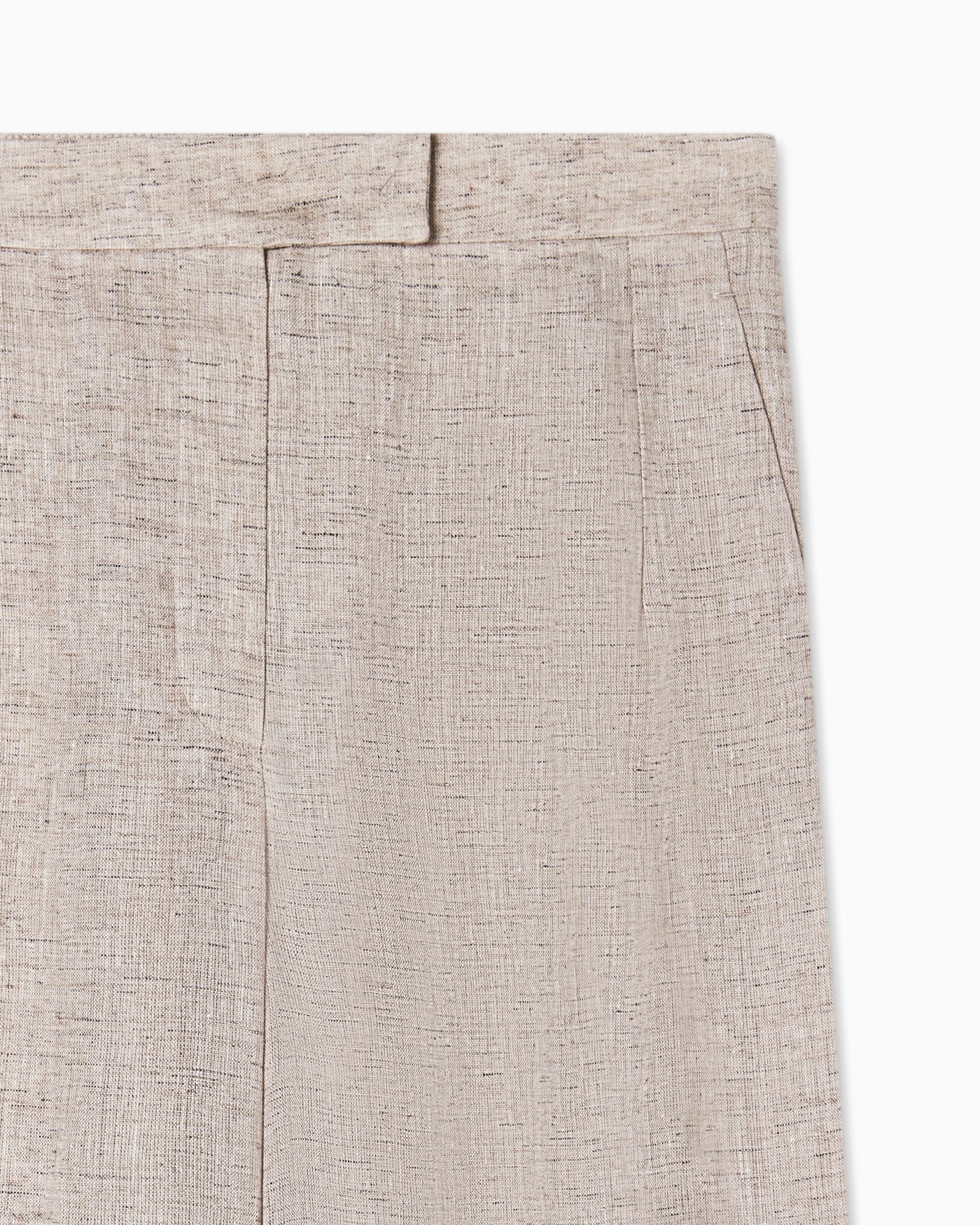 Linen chambray trousers