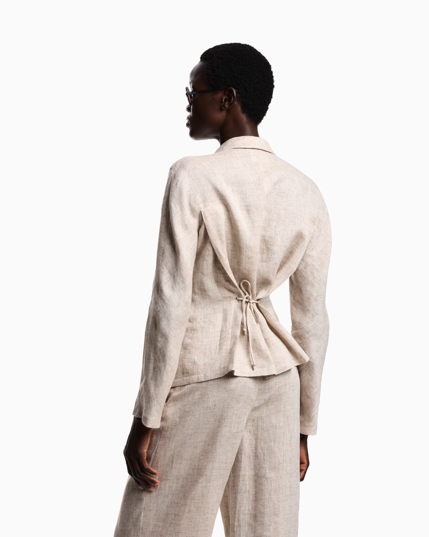 Linen chambray trousers