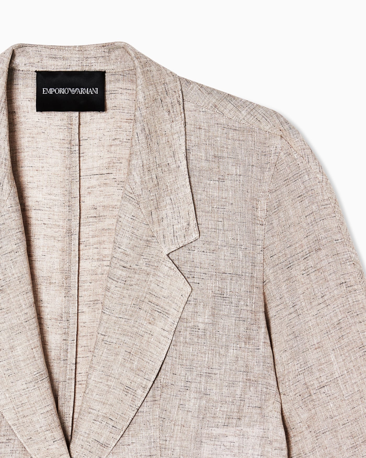 Linen chambray lapel jacket