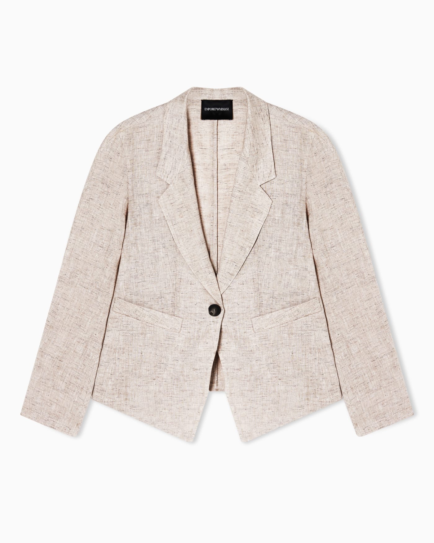 Linen chambray lapel jacket
