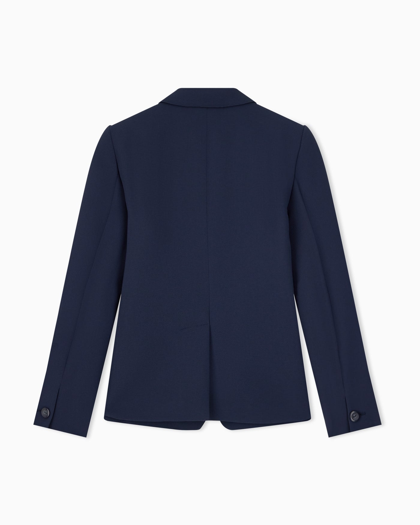 Tailored single-breasted blazer with notched lapels