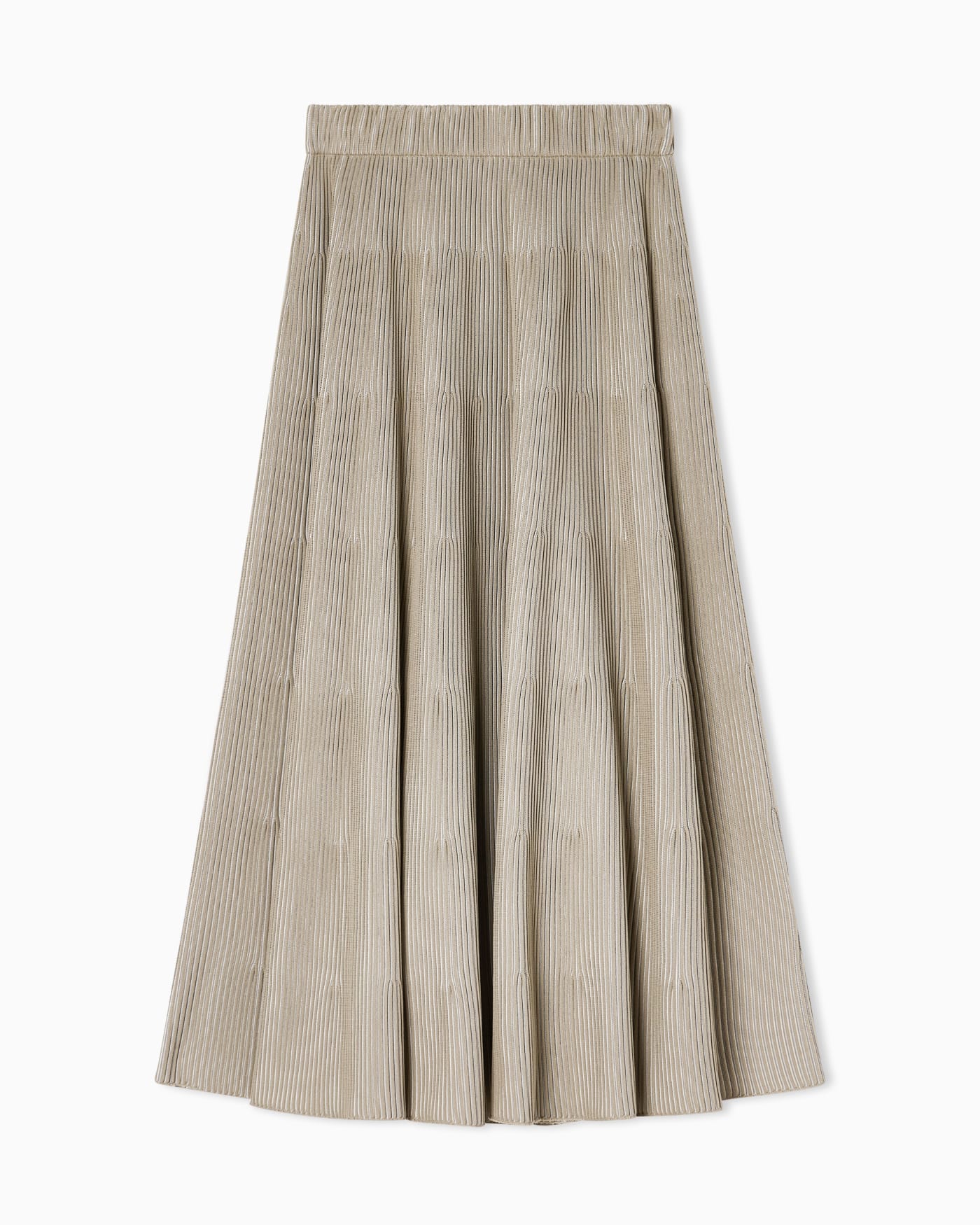 Long, ribbed-effect skirt