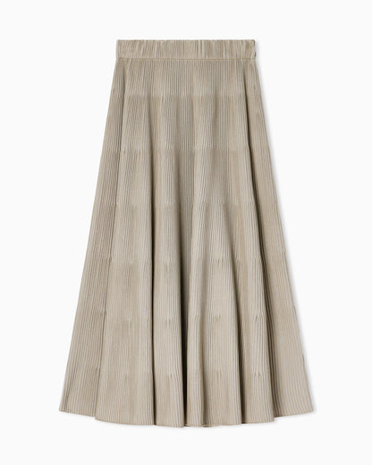 Long, ribbed-effect skirt
