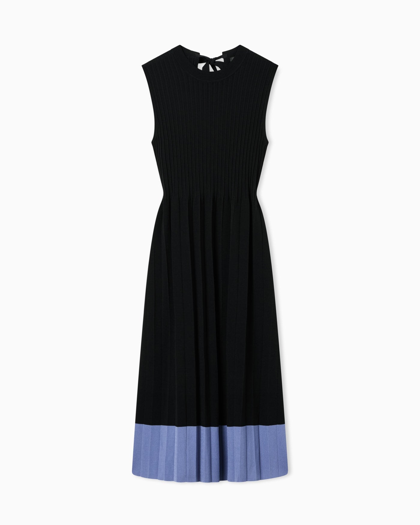 pleat-knit dress