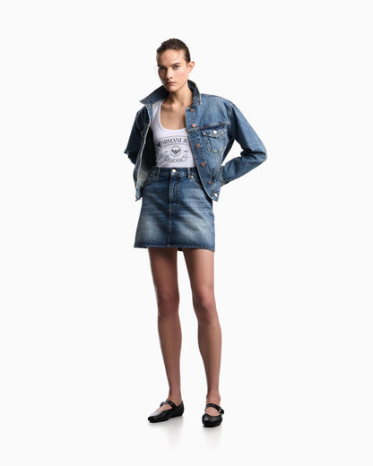 Armani Jeans denim miniskirt