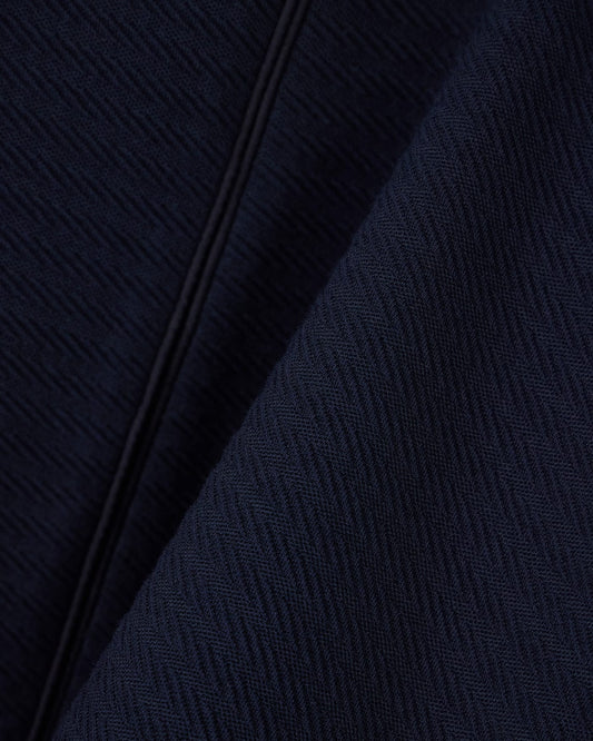 Slim-fit round-neck blazer in jacquard jersey with zipper