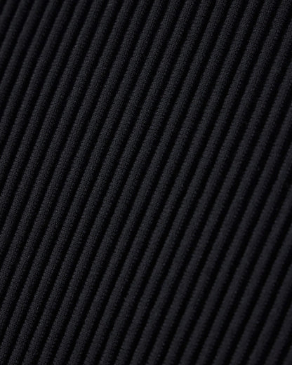 High-waisted viscose skirt with a slit and side fringe
