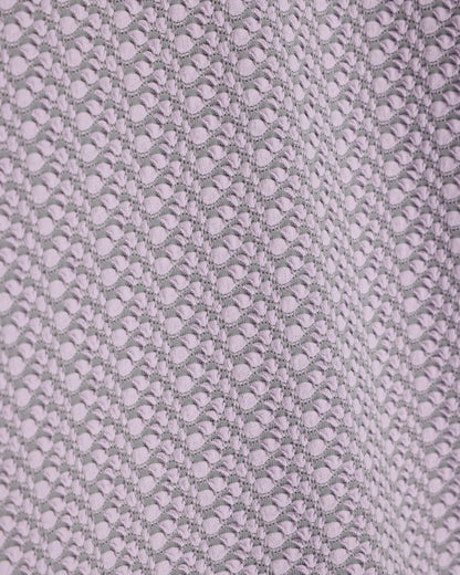 Short-sleeve jumper in geometric jacquard jersey