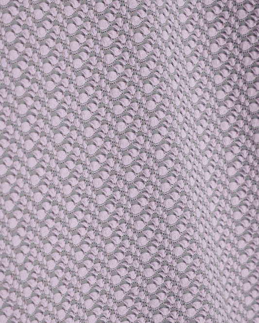 Short-sleeve jumper in geometric jacquard jersey