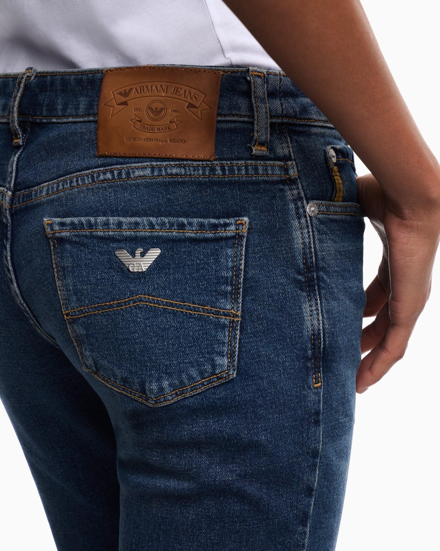 Jeans J06 skinny fit in stretch denim Armani Jeans
