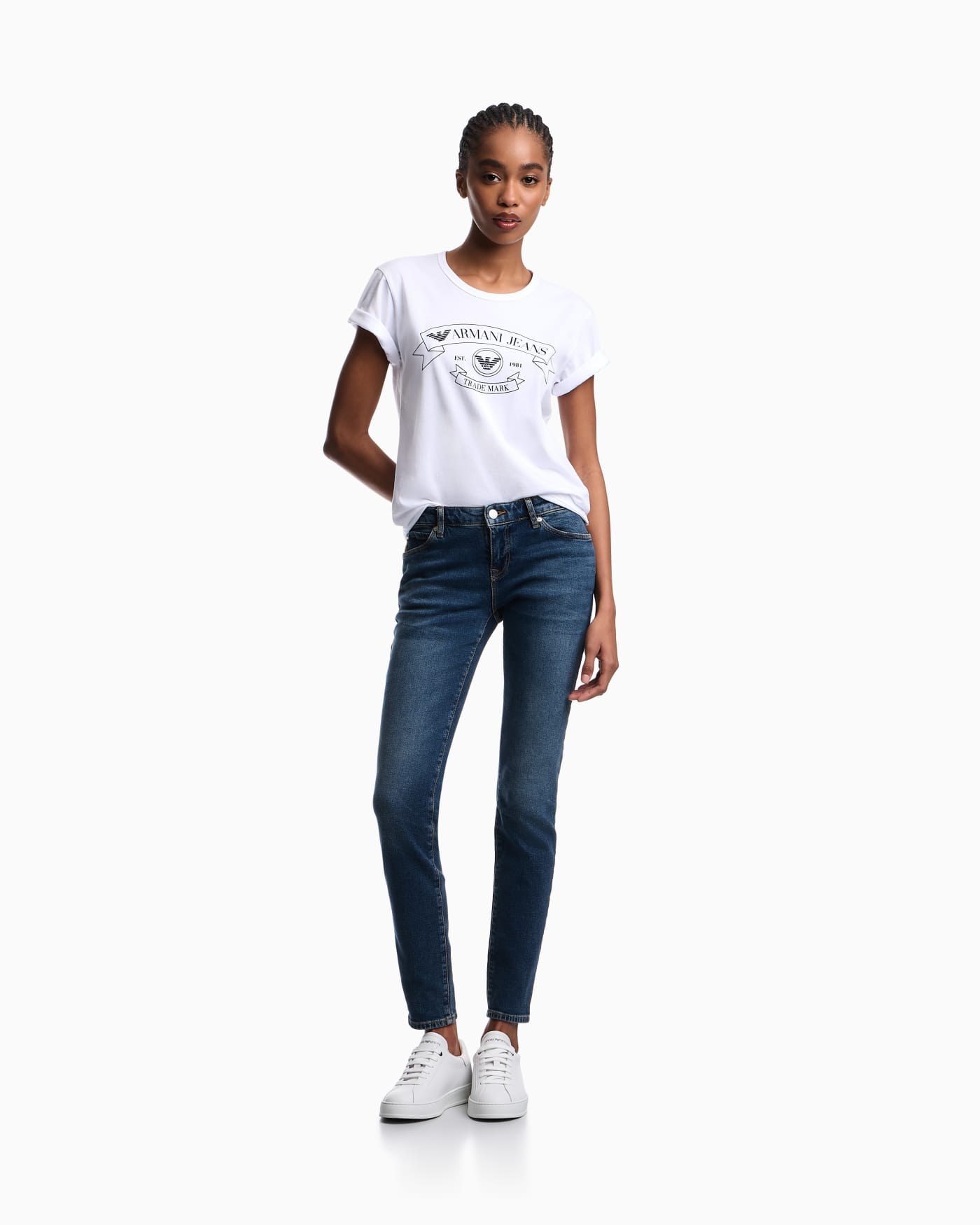 Jeans J06 skinny fit in stretch denim Armani Jeans