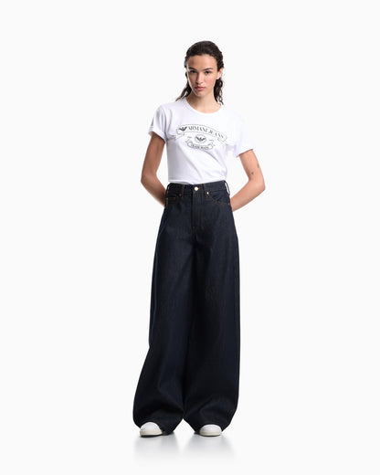 Five-pocket denim trousers