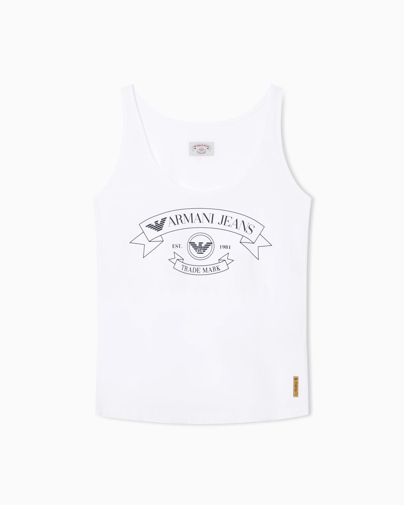 Armani Jeans printed jersey tank top