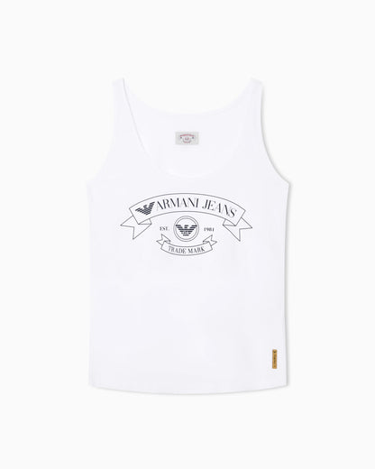 Armani Jeans printed jersey tank top