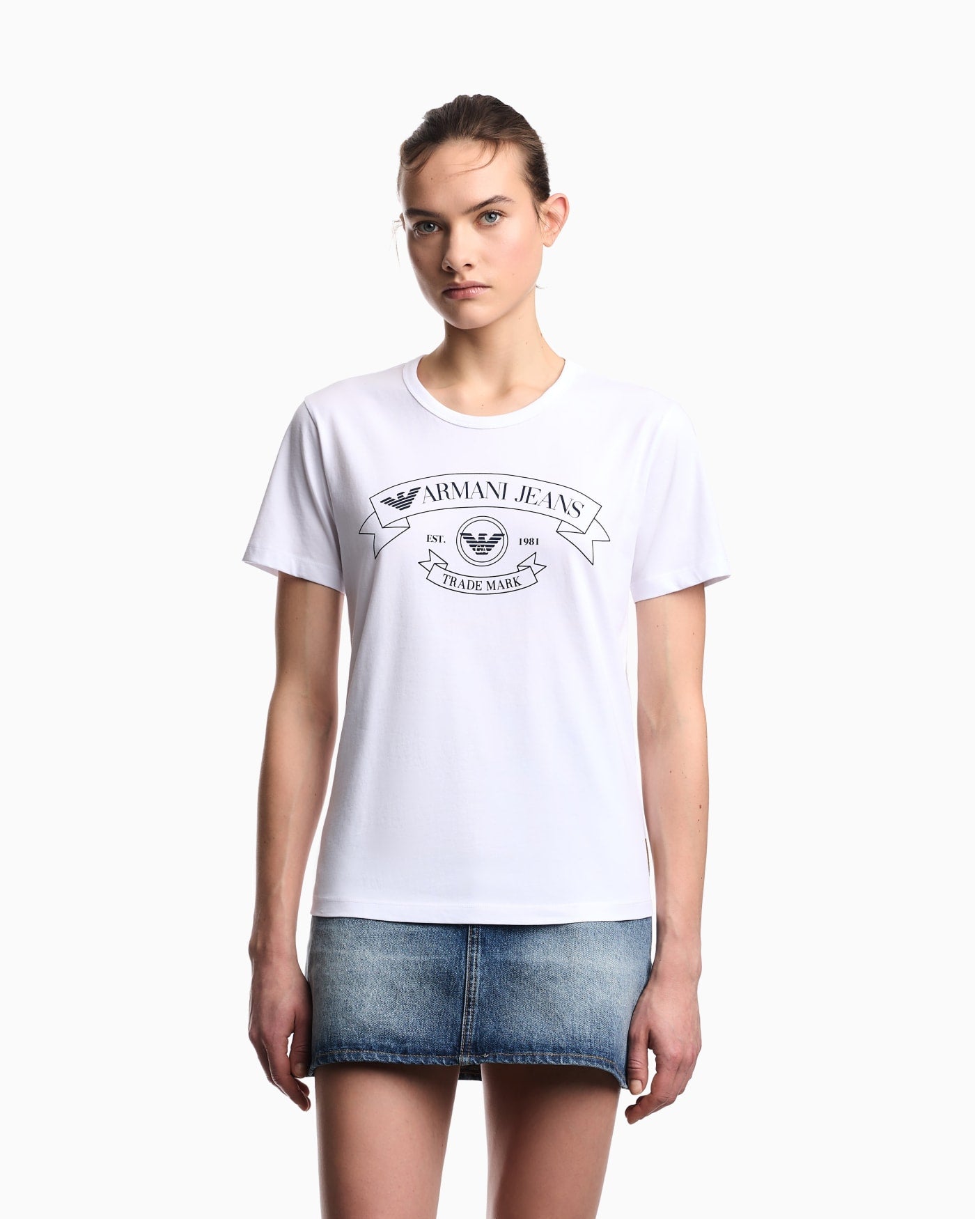 Armani Jeans jersey T-shirt with print