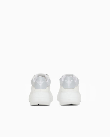 Smooth leather sneakers Icon with a thick textured sole