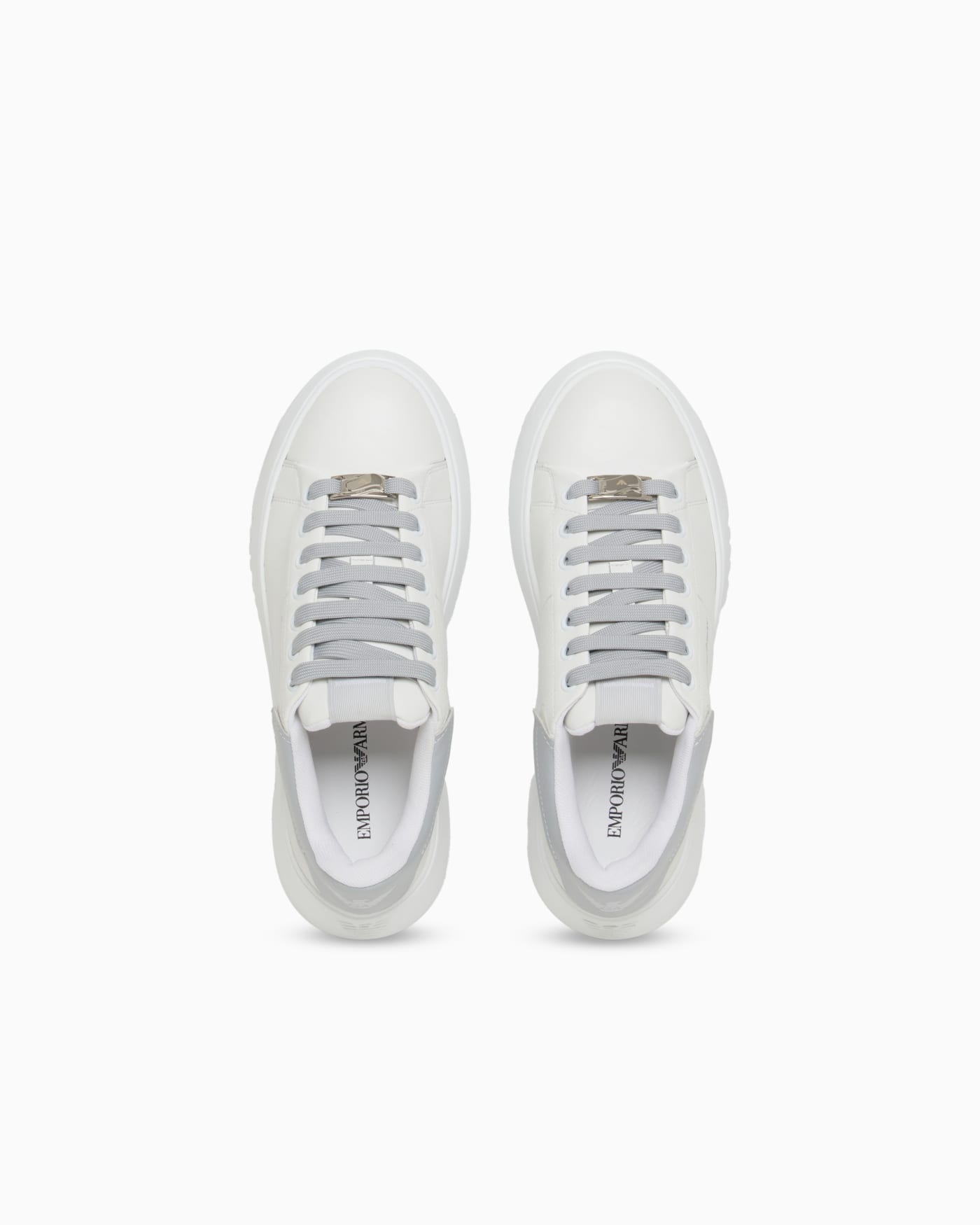 Smooth leather sneakers Icon with a thick textured sole