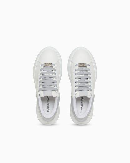 Smooth leather sneakers Icon with a thick textured sole