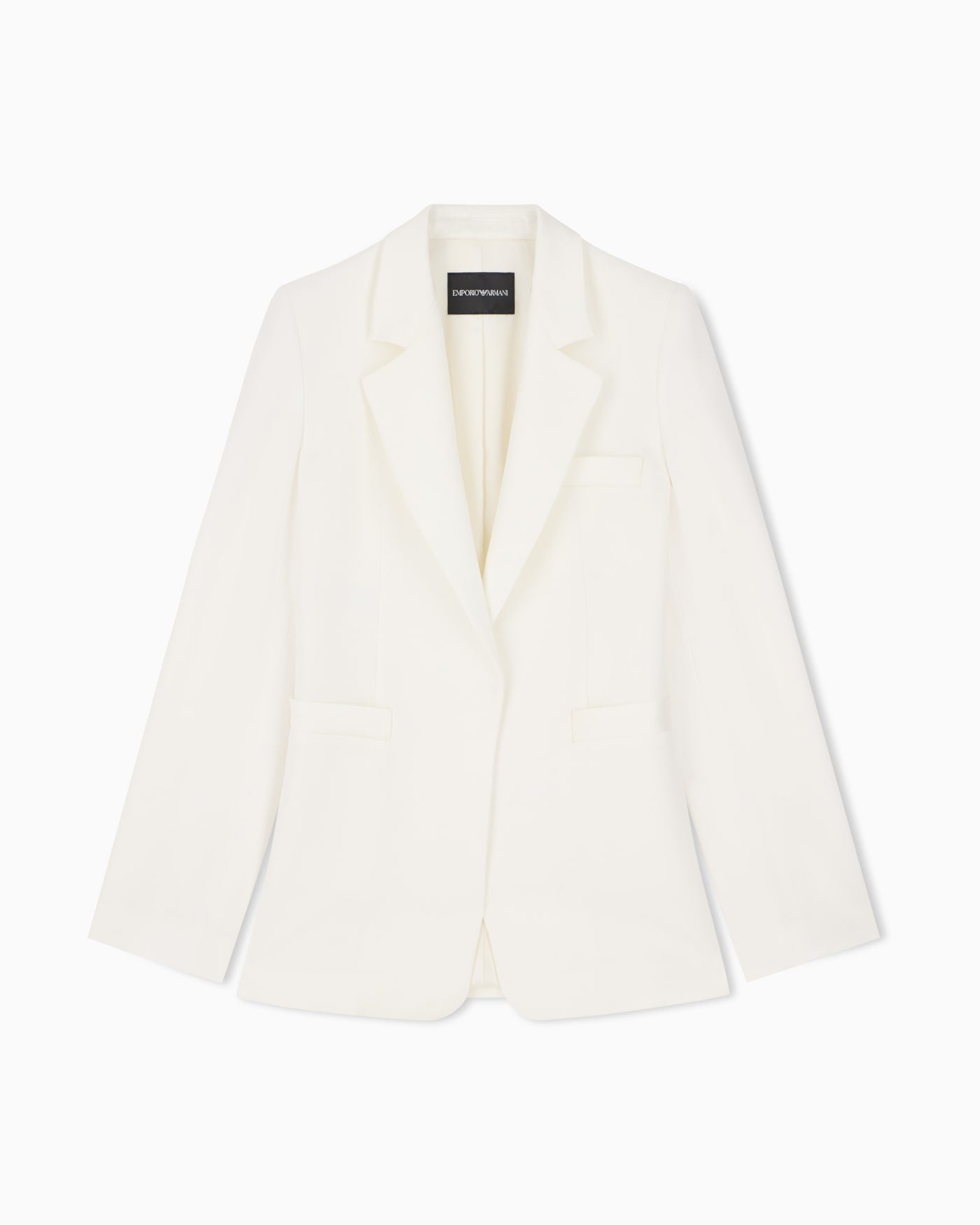 Blazer in enver satin with buttoned cuffs