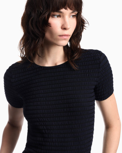 Slim-fit striped jacquard jersey shirt Signature Capsule