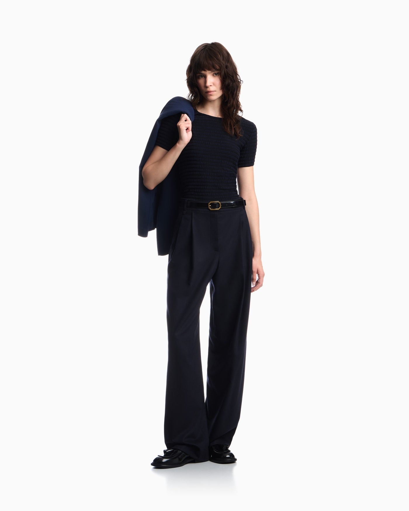 Slim-fit striped jacquard jersey shirt Signature Capsule