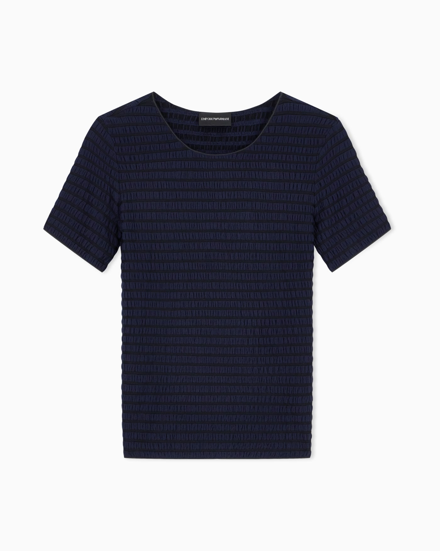 Slim-fit striped jacquard jersey shirt Signature Capsule