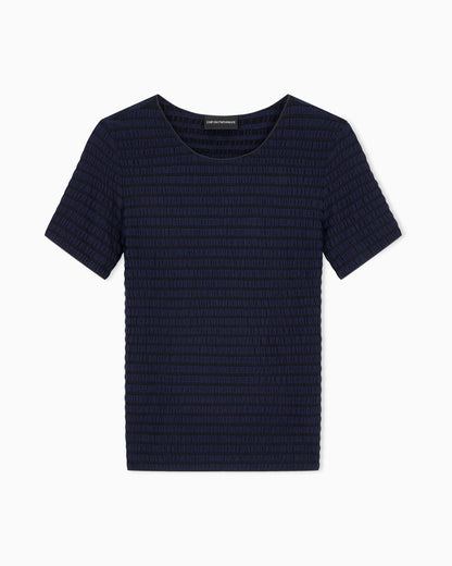 Slim-fit striped jacquard jersey shirt Signature Capsule