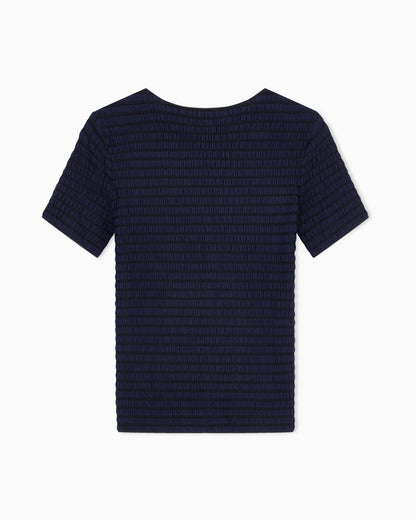 Slim-fit striped jacquard jersey shirt Signature Capsule