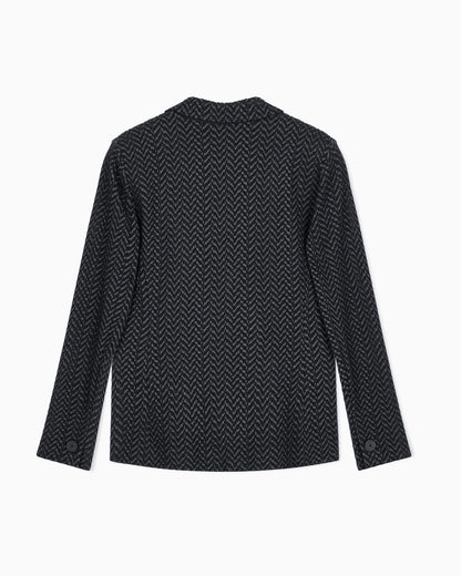Chevron jacquard jersey jacket Signature Capsule