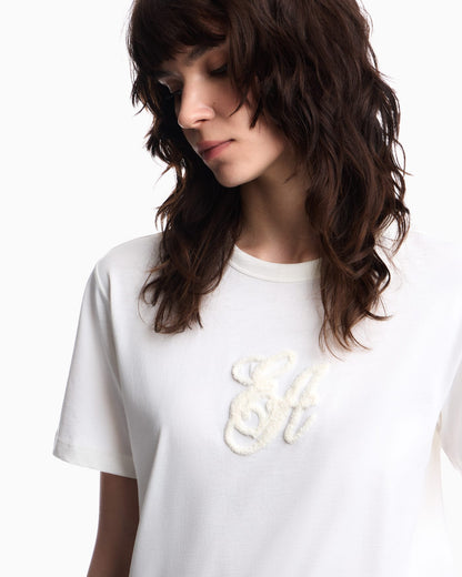 Supima jersey T-shirt with Signature Capsule logo embroidery