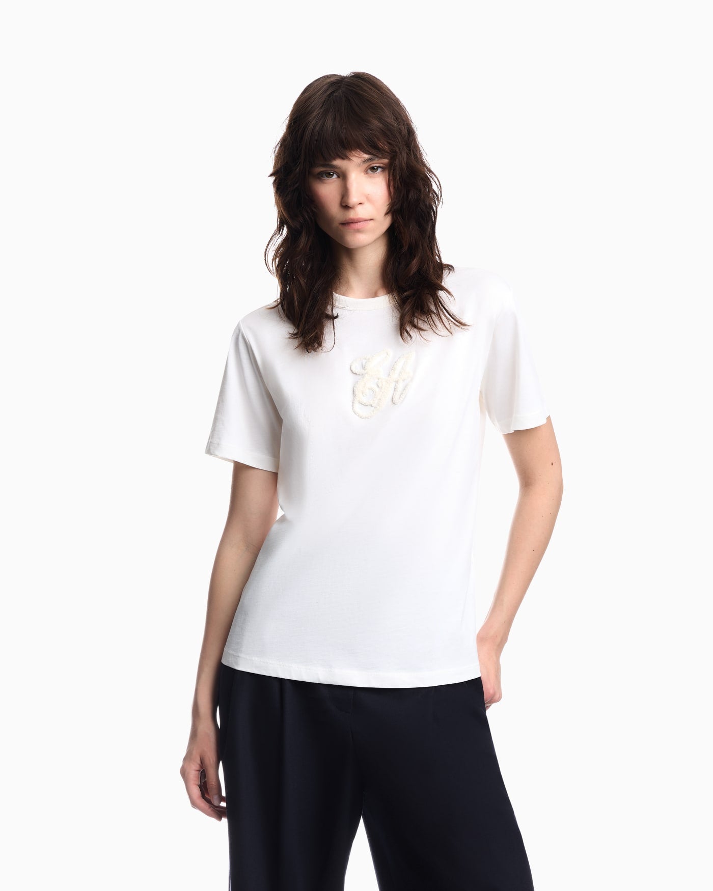 Supima jersey T-shirt with Signature Capsule logo embroidery