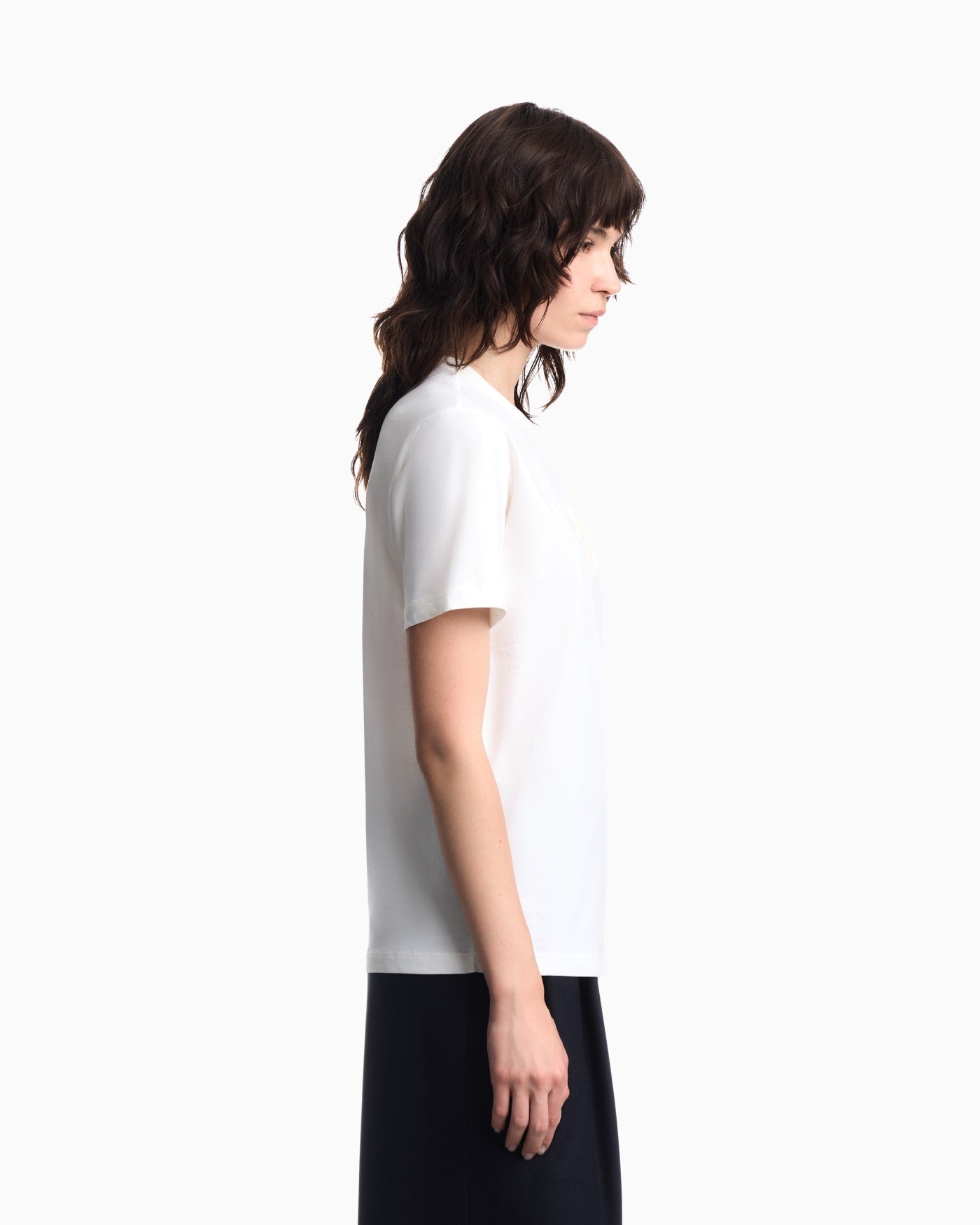 Supima jersey T-shirt with Signature Capsule logo embroidery