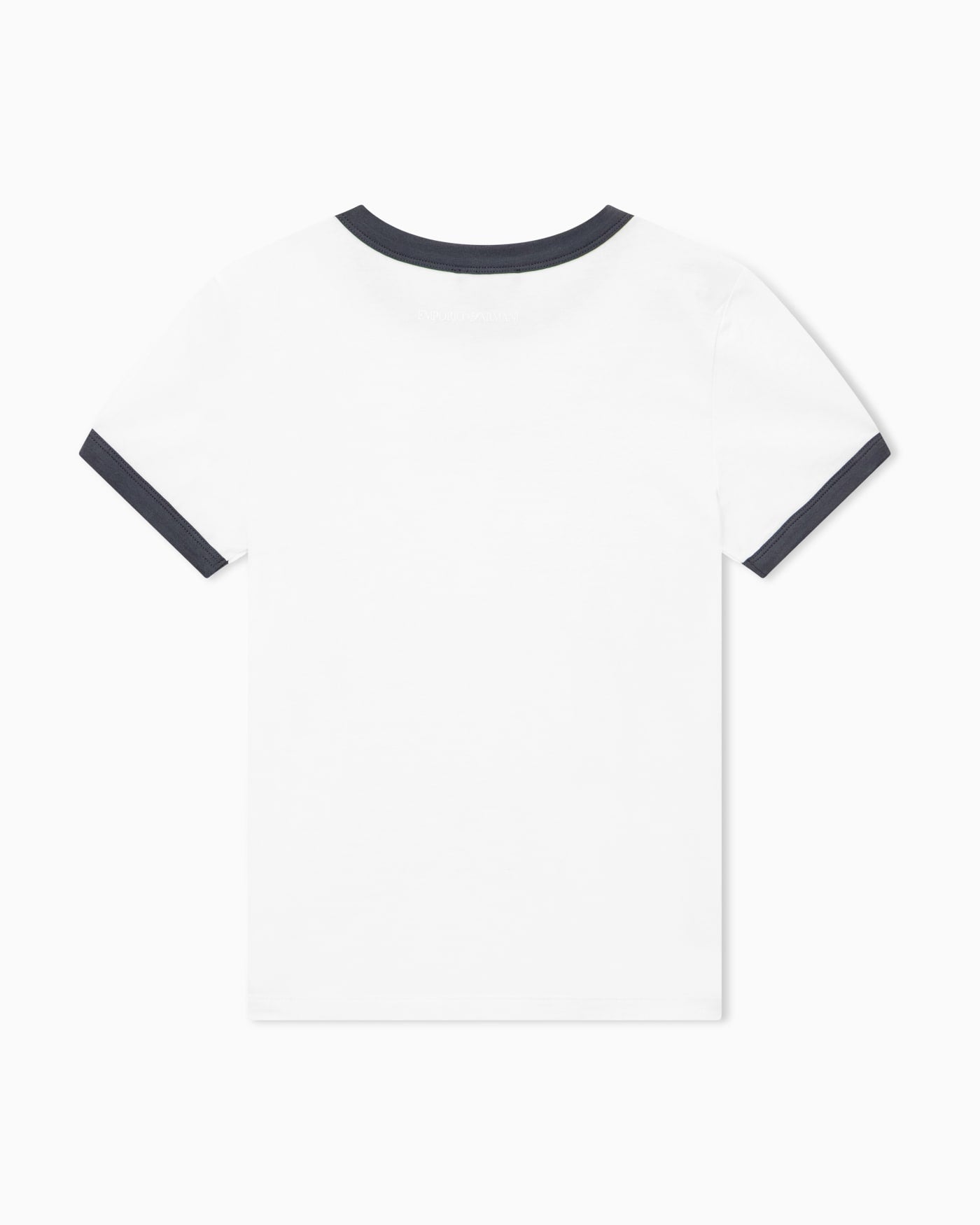 Cotton jersey T-shirt with front logo and contrasting trim