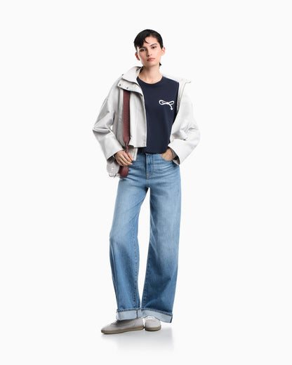 Oversized T-shirt in Supima cotton jersey