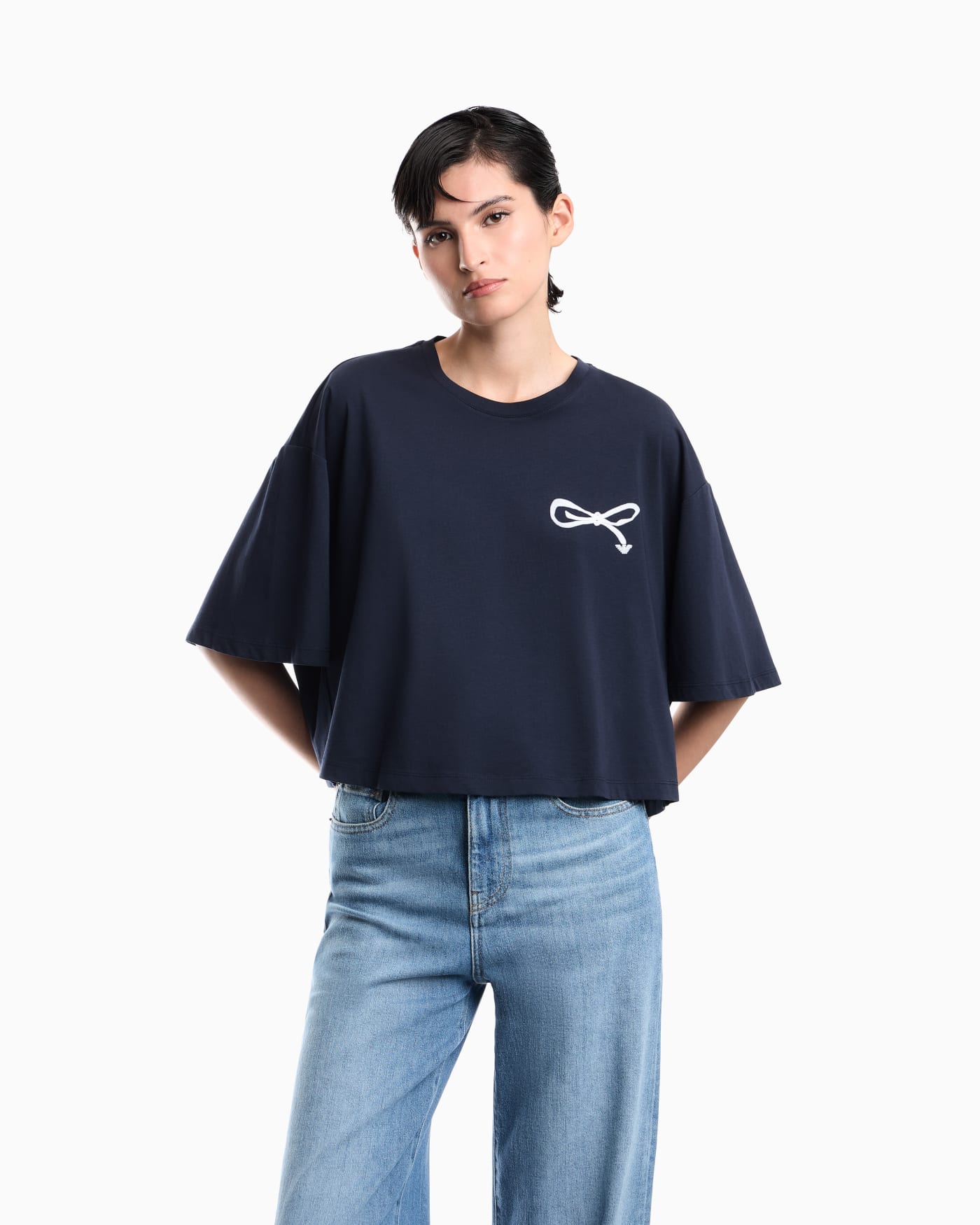 Oversized T-shirt in Supima cotton jersey