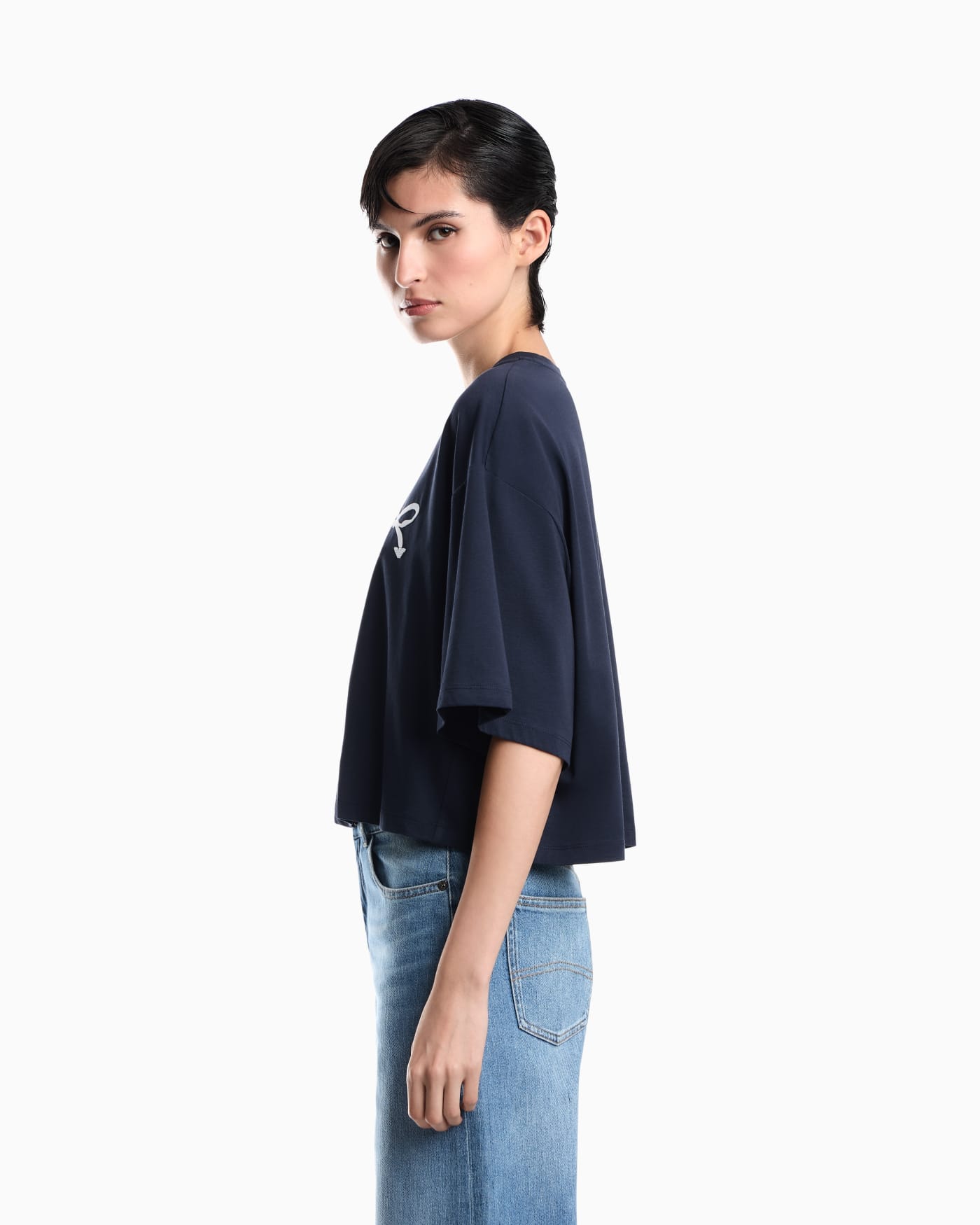 Oversized T-shirt in Supima cotton jersey