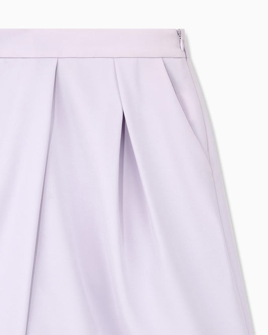 Bermuda shorts in techno cady with front pleats
