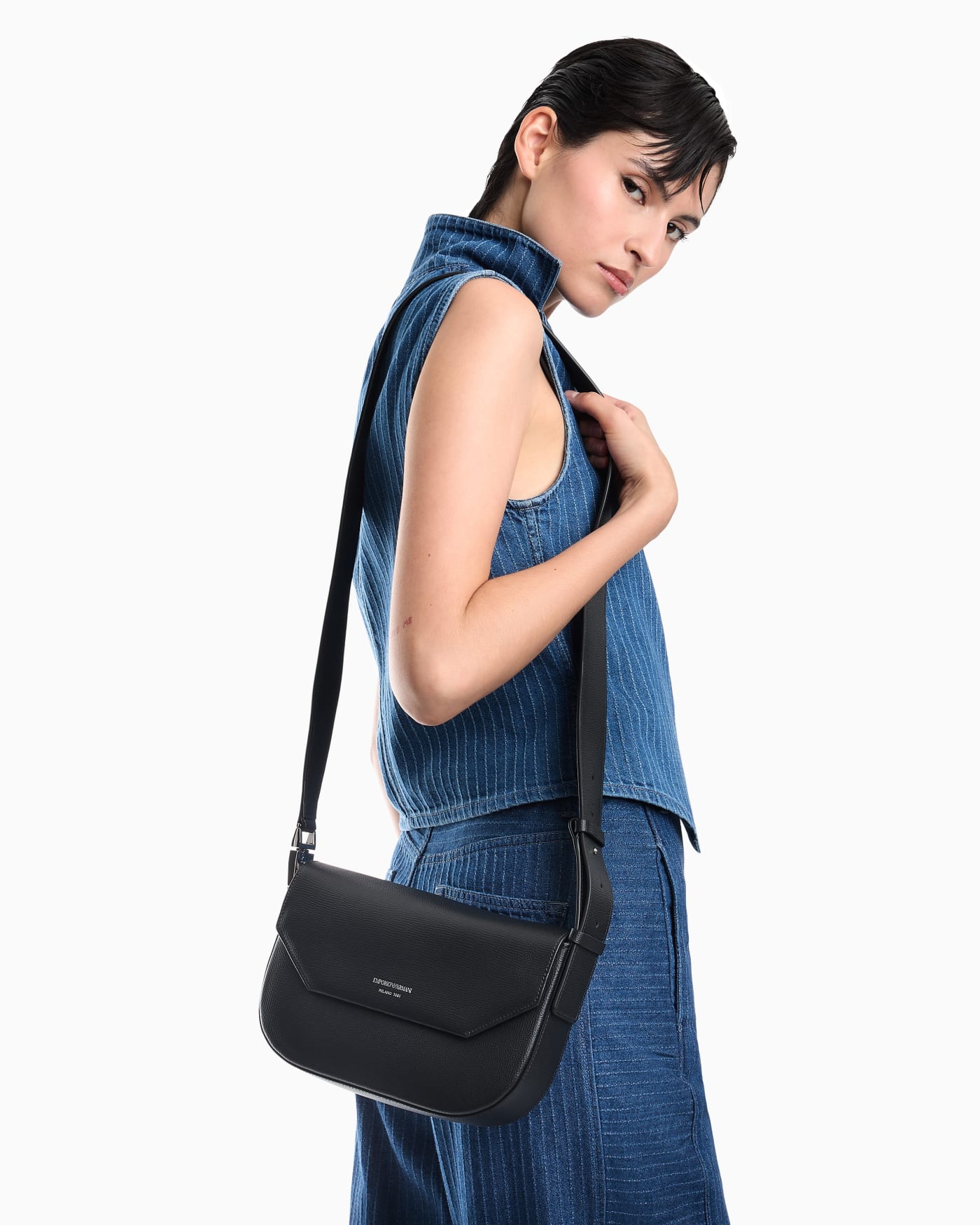 Emporio Armani 1981 leather shoulder bag